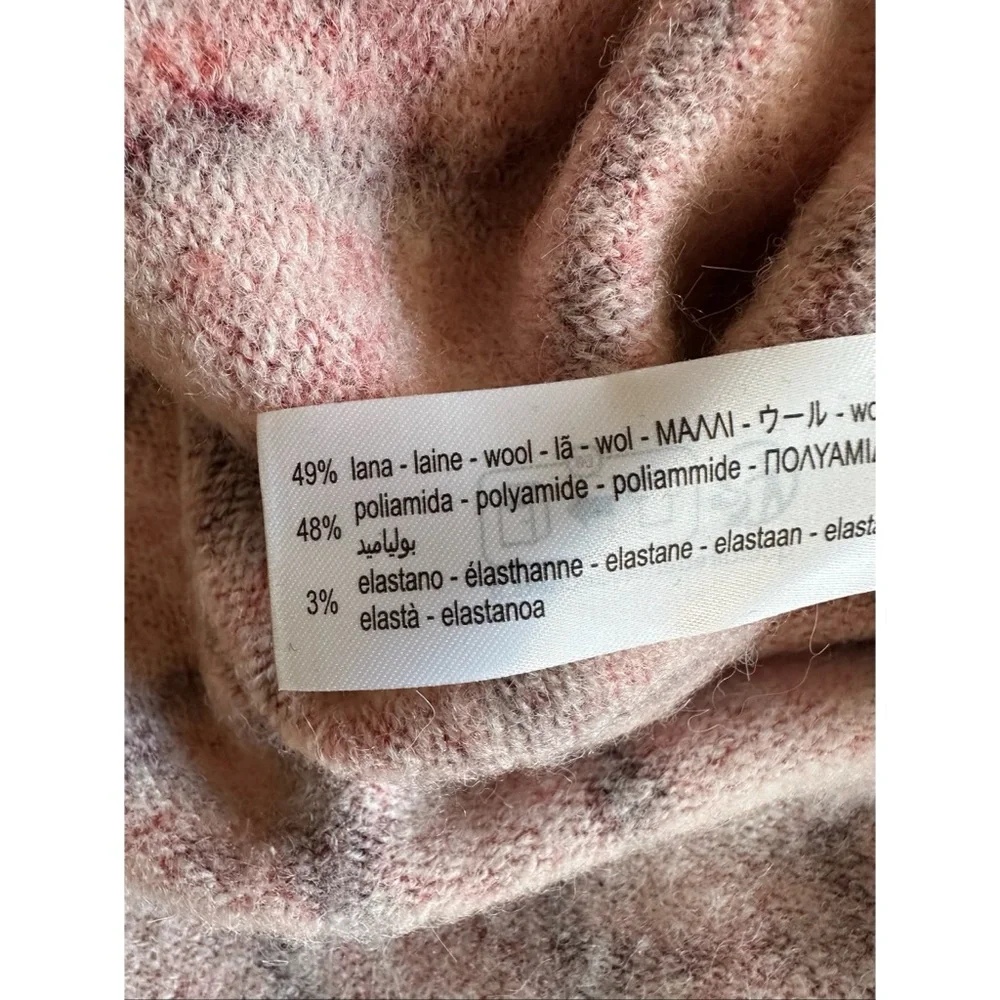 Zara Red and Black Tie Dye High Neck Sweater, NWT, L - Picture 9 of 16